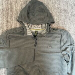 Marsh Wear Mens Sulivan Tech Quarter Zip Performance Hoodie gray Size Medium‎